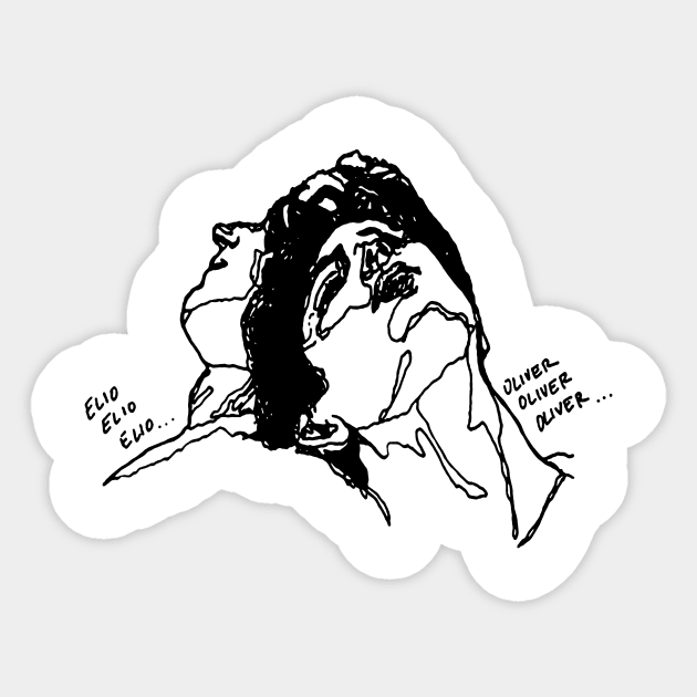 Elio Talking Heads Shirt Sticker by dunkinadana